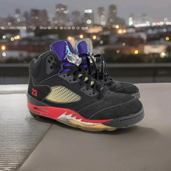 purple and black retro 5